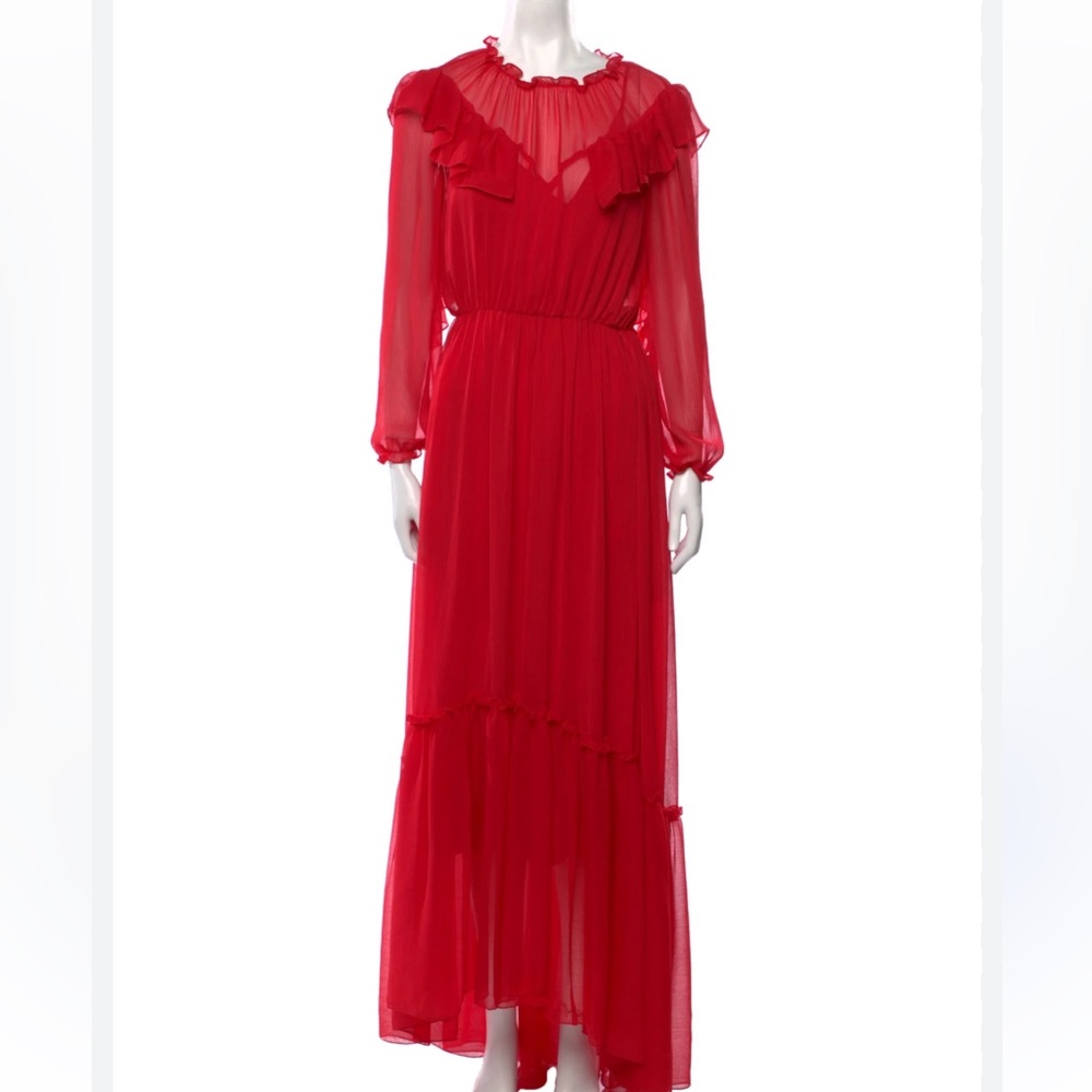 Elegant Red Maxi Dress